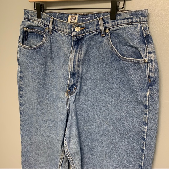 Vintage High Rise Women’s Taper Denim Blue Jeans Size 18W - Picture 3 of 9